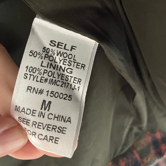 Emory Park Stitch Fix Plaid Jacket with Faux Fur Collar Size Medium - Picture 4 of 6